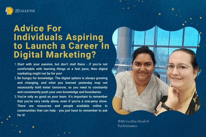 Advice for individisuals aspiring to launch a career in marketing - Olwen
