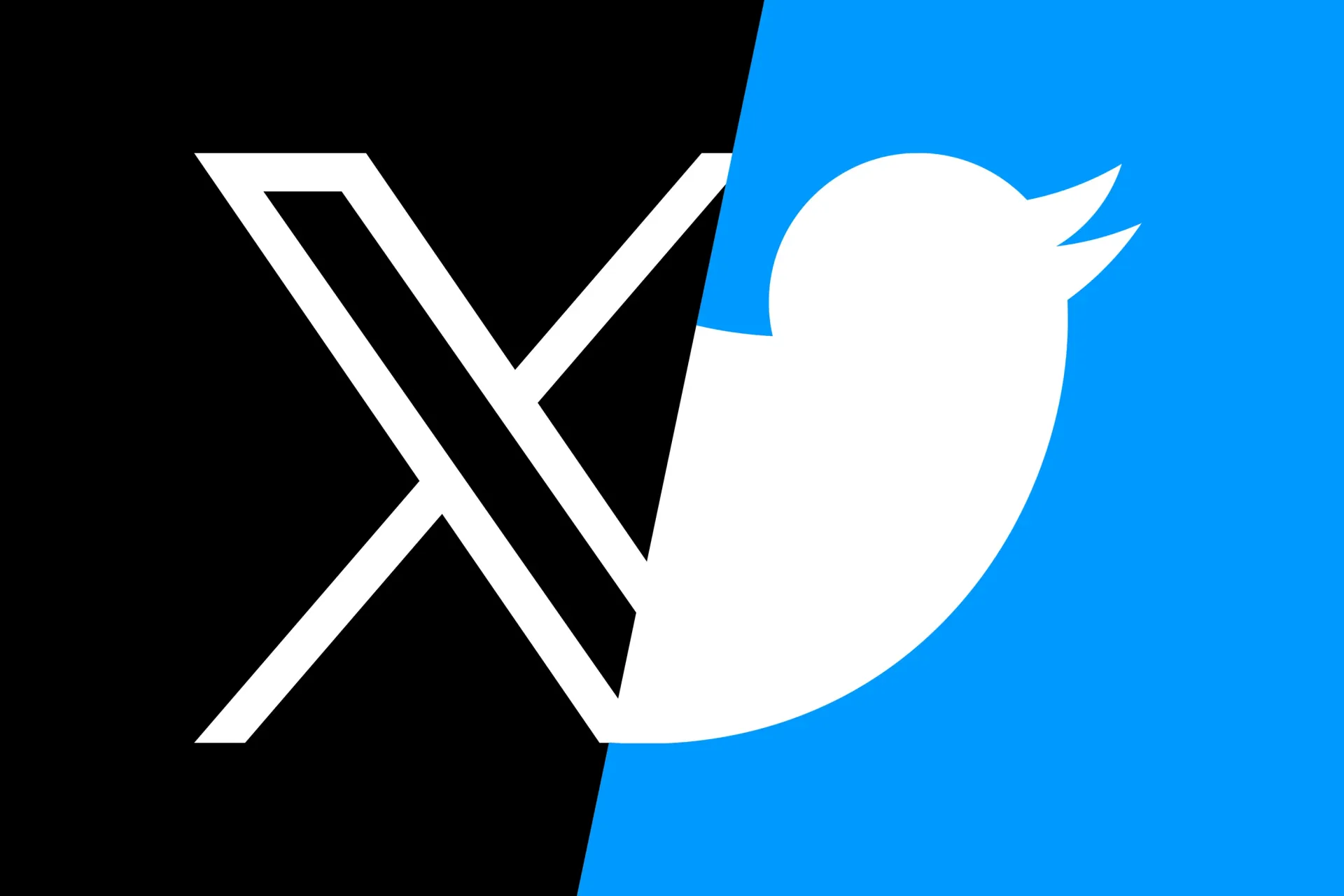 X logo beside the old Twitter bird logo. X marketing tips help you grow your followers and customers on the platform.