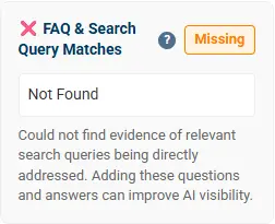 missing faq example