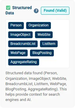 structured data result structured data result