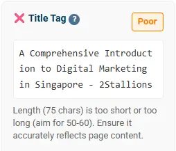 title tag example