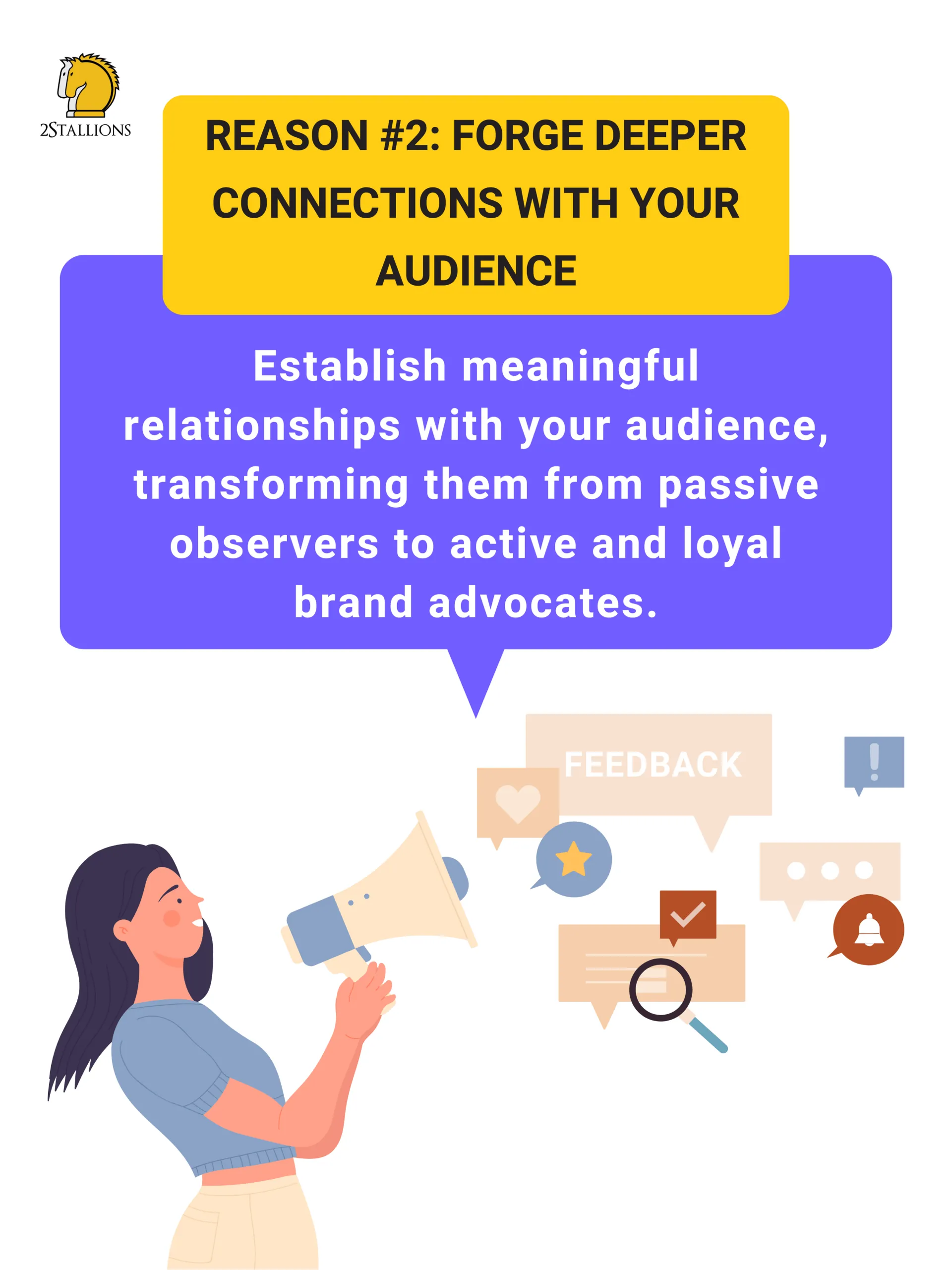 Reasons your business needs social media - Forge Deeper Connections with Your Audience | 2Stallions