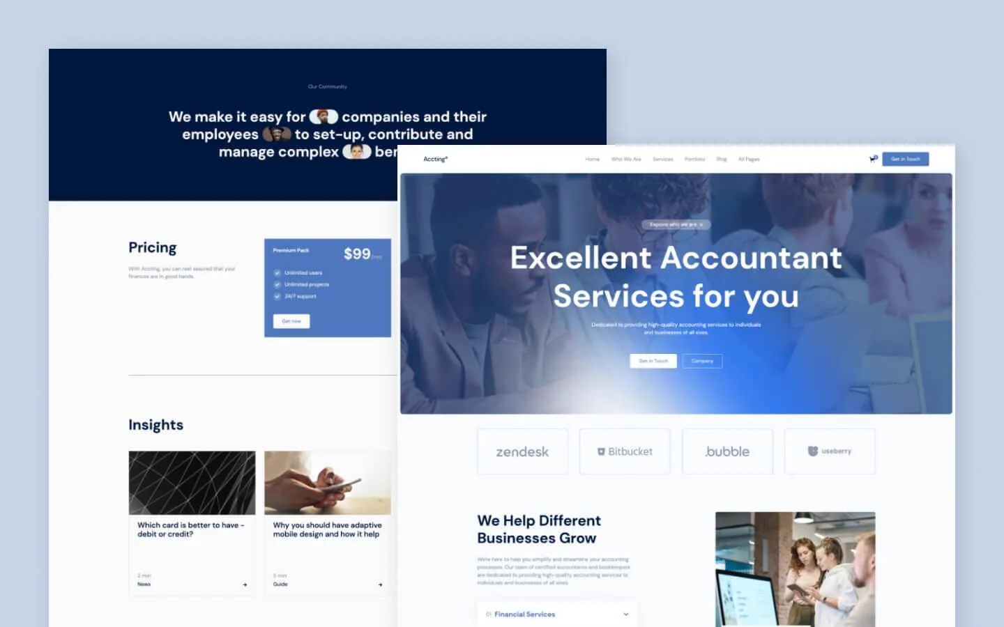 Accting - Accounting Website Template | wCopilot
