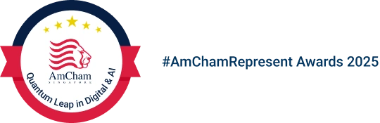 #AmChamRepresent Awards 2025 — AmCham Singapore Quantum Leap in Digital & AI badge