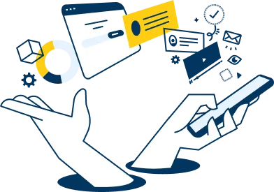LinkedIn marketing services illustration
