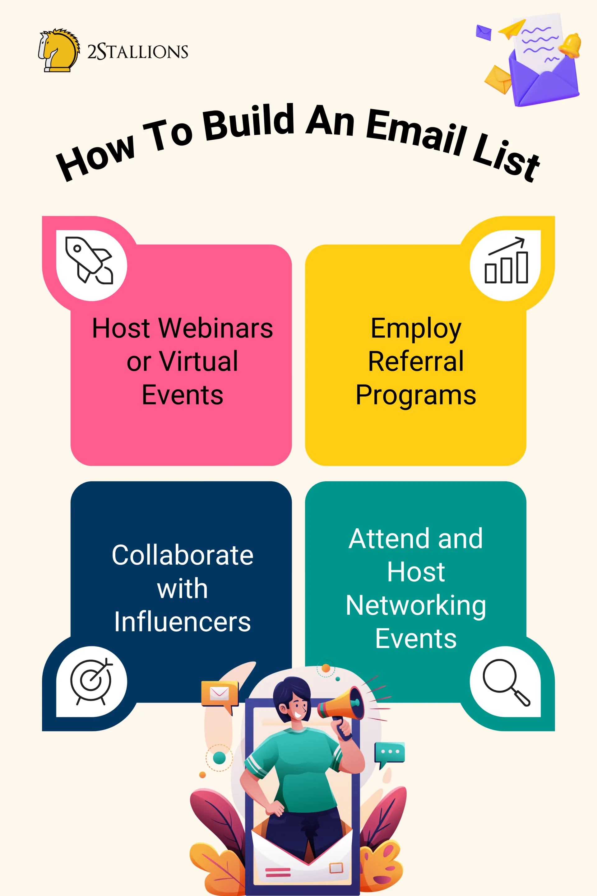Strategies To Build Your Email List | 2Stallions