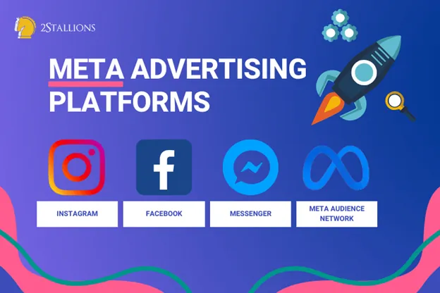 Platforms Used for Meta Advertising | Instagram | Facebook | Messenger | Meta Audience Network | 2Stallions