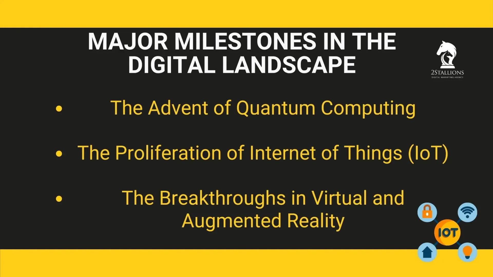 Major Milestones in The Digital Landscape