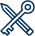 Keyword research and strategy process icon