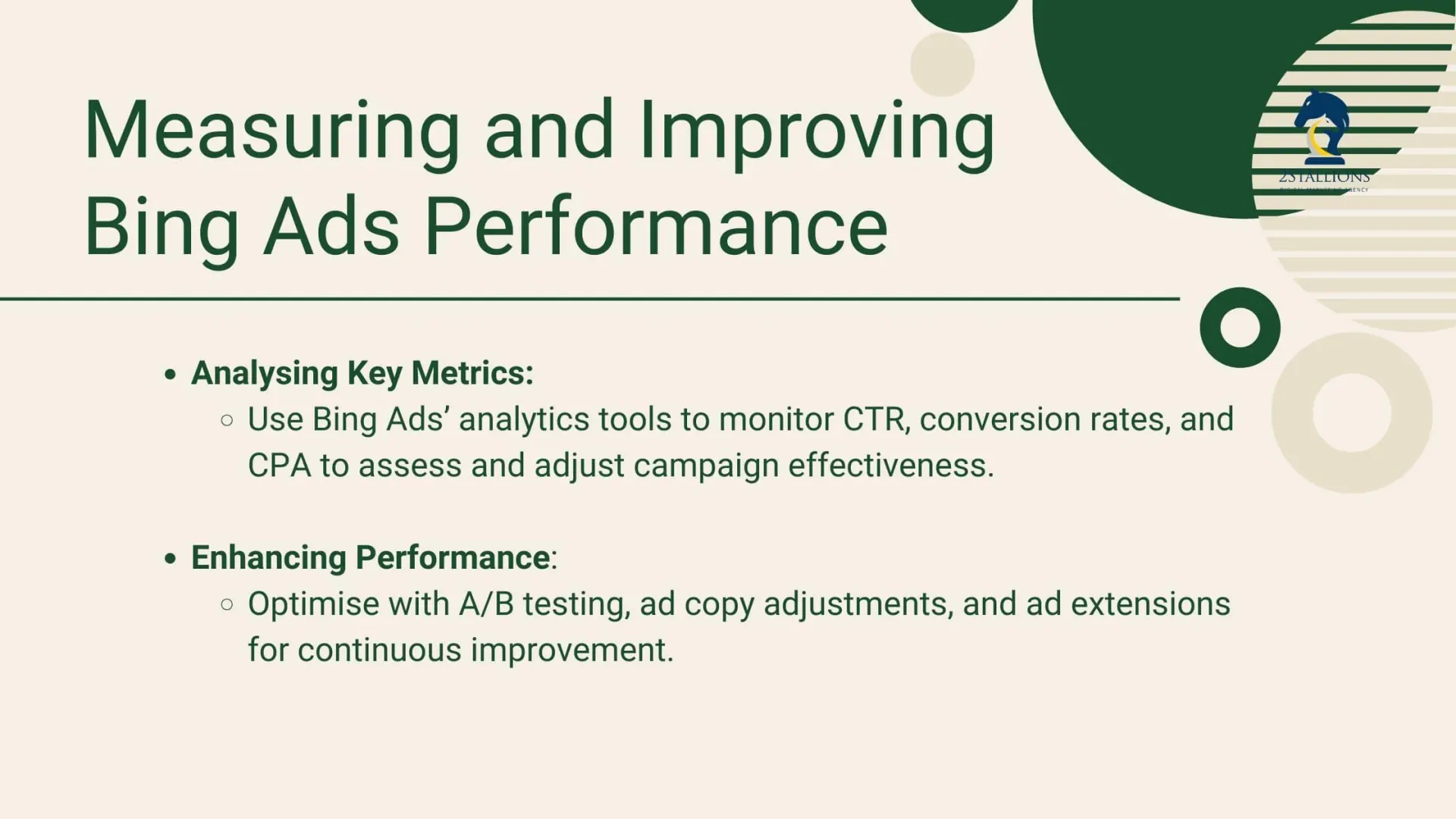 Measuring and Improving Bing Ads Performance
