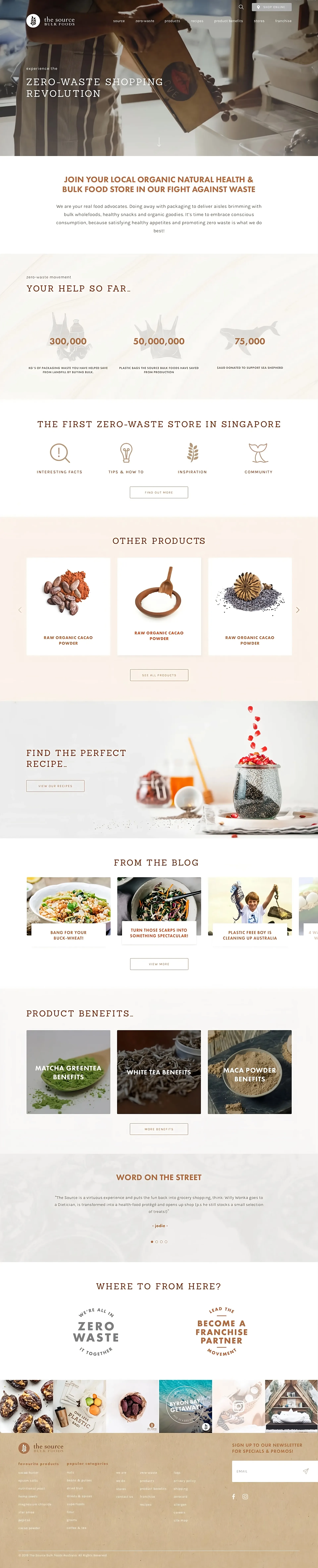 The Source Bulk Foods website