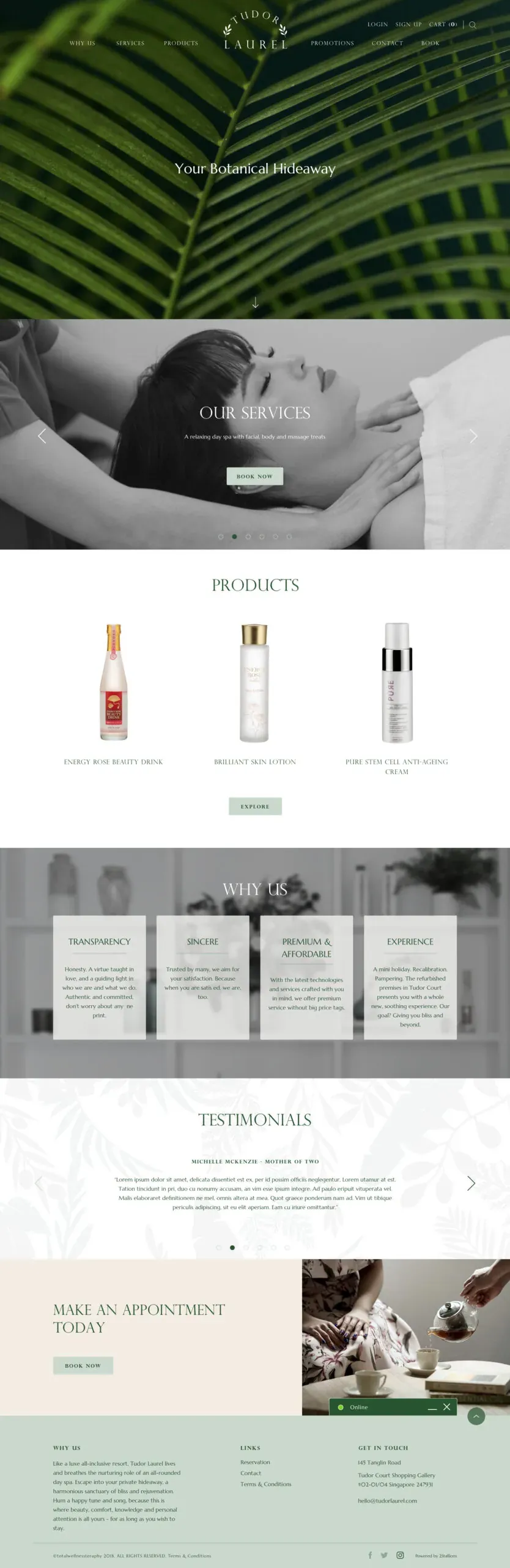 Tudor Laurel website