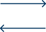 Bidirectional Arrow Graphic Two-way arrows icon