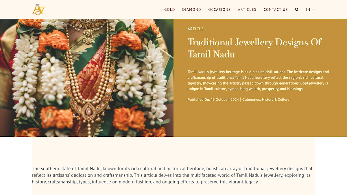 Blog jewellery Header