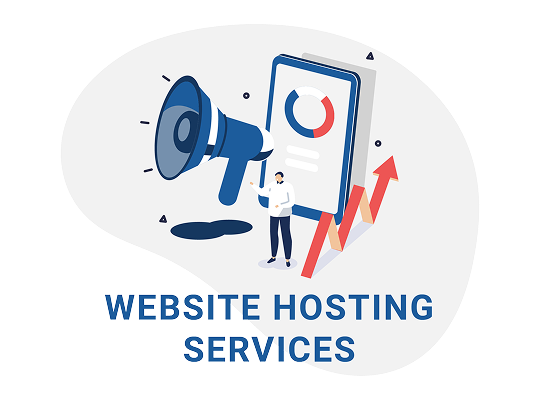 Website Hosting Services Promotion Website hosting services promotion illustration | 2Stallions
