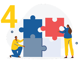 Website Hosting Process Step 4 Integration Website hosting process step 4 integration illustration | 2Stallions