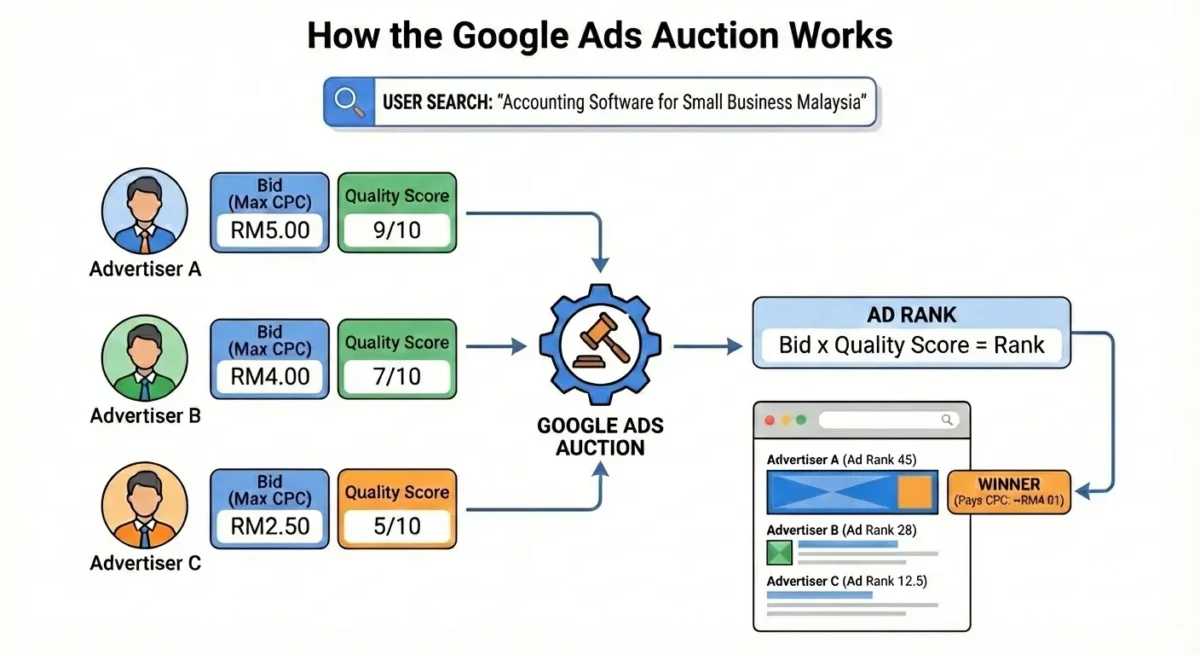 how google ads auction works malaysia how google ads auction works malaysia