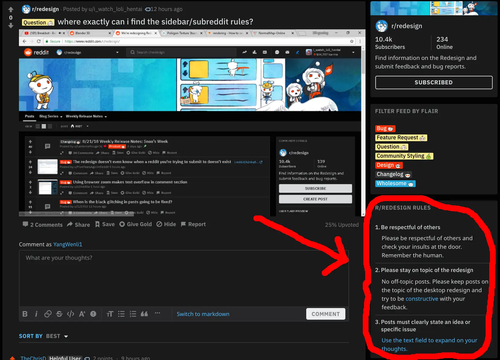 sidebar-subreddit-rules