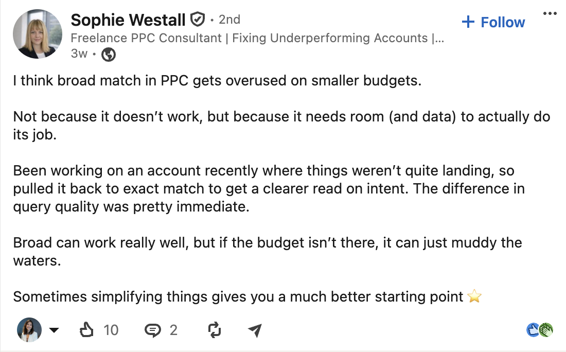 linkedin-post-broad-match