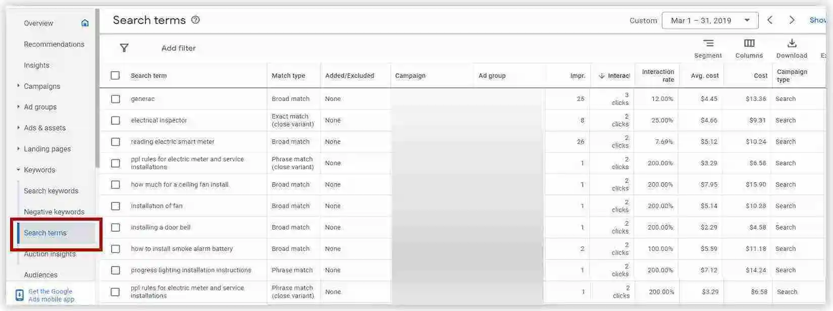 google-ads-search-term-report-example